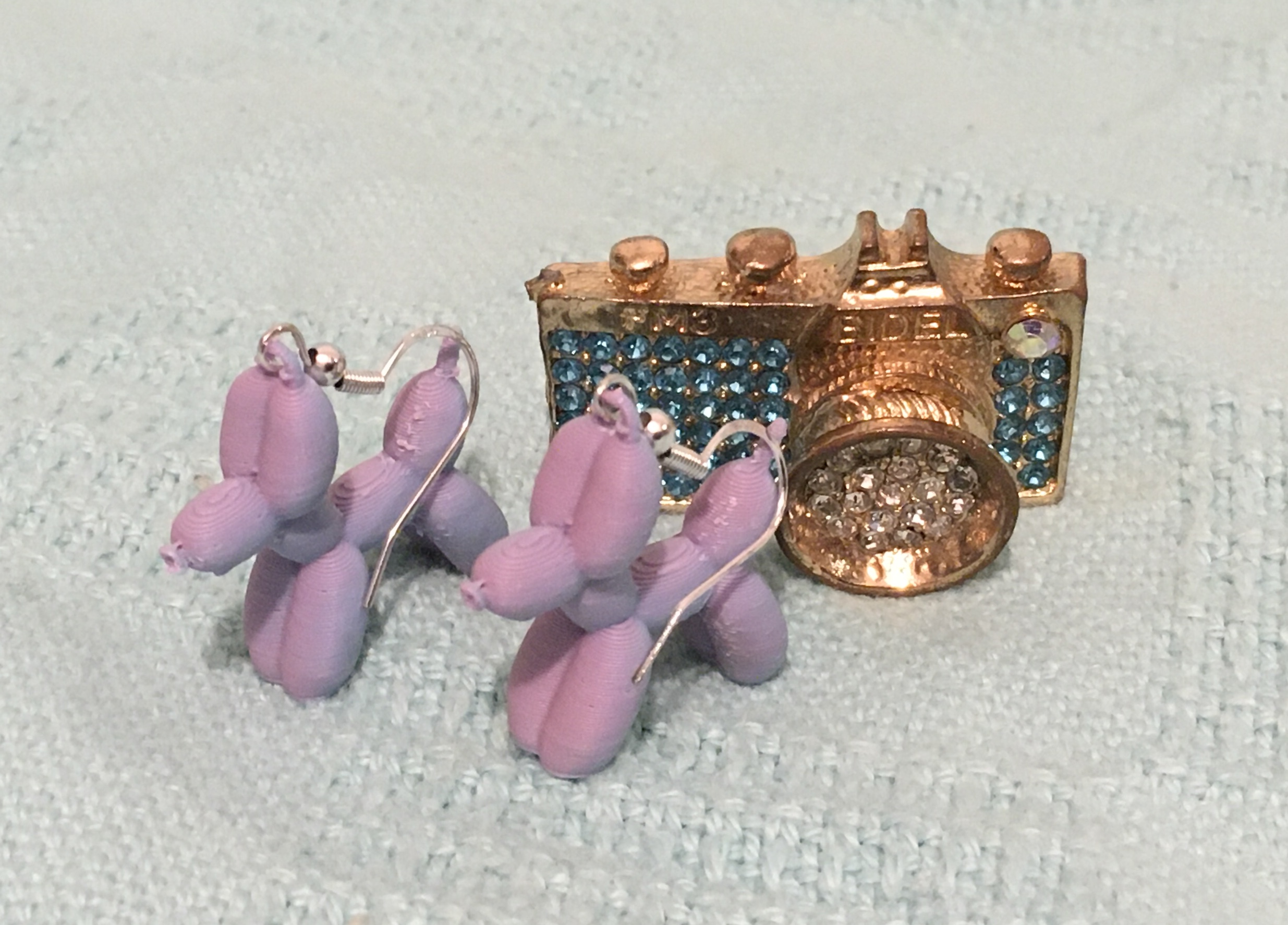 balloon dog earrings