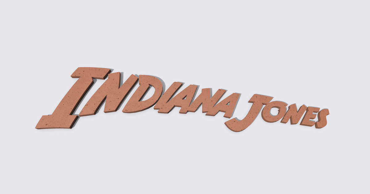 Indiana Jones Logo By ToxicMaxi Download Free STL Model Printables Com