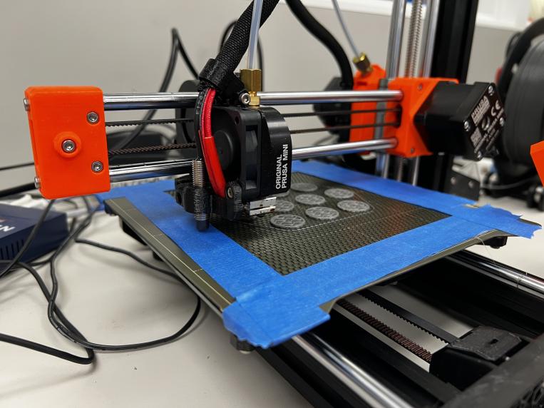 Print on Fabric Test (Small Spikes)