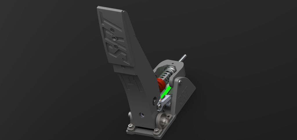 SRT P1 Sim Racing Throttle Clutch Pedal