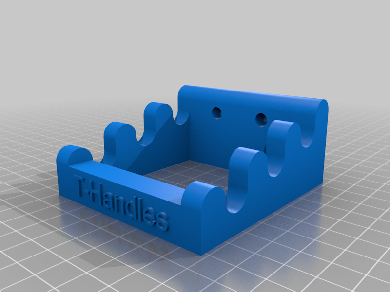 Tusk wall THandle holder by Larry Kalis Download free STL model