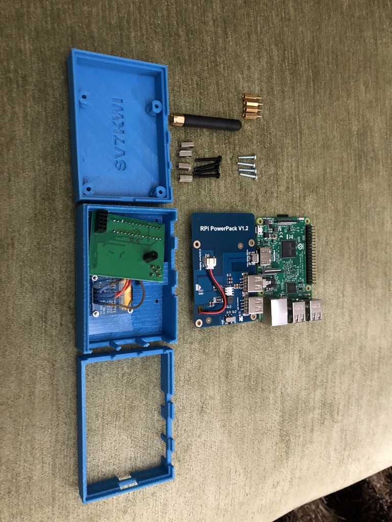 DMR HOTSPOT RPI3 WITH LIPO BATTERY by sv7kwi | Download free STL model ...