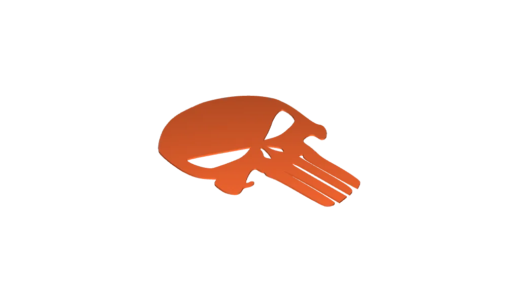 red punisher skull logo