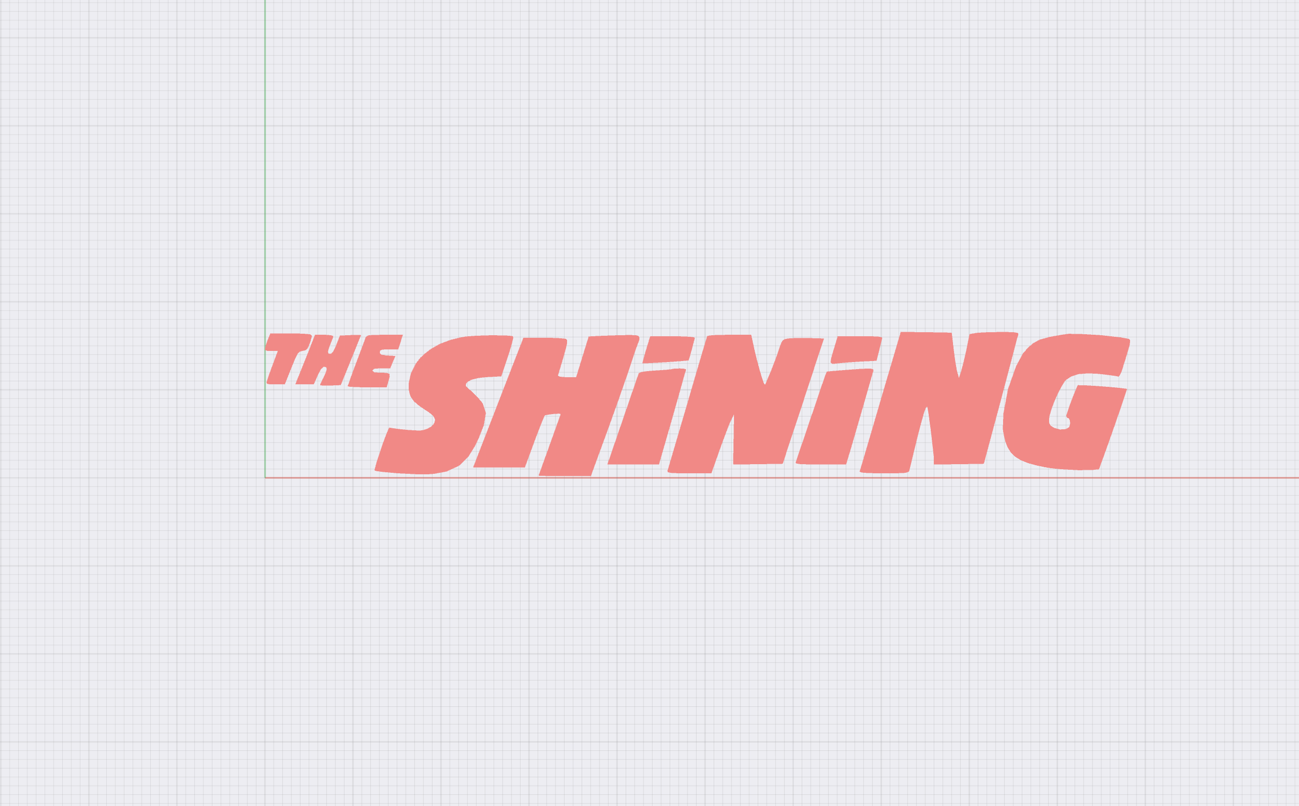 The Shining Logo by ToxicMaxi Download free STL model