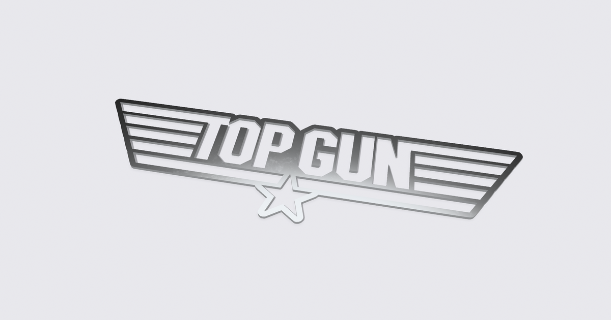 Top Gun Logo by ToxicMaxi | Download free STL model | Printables.com