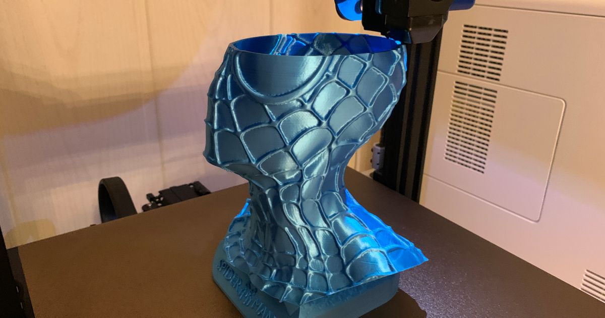 Spiderman bust b ste easy print by c b download free stl model