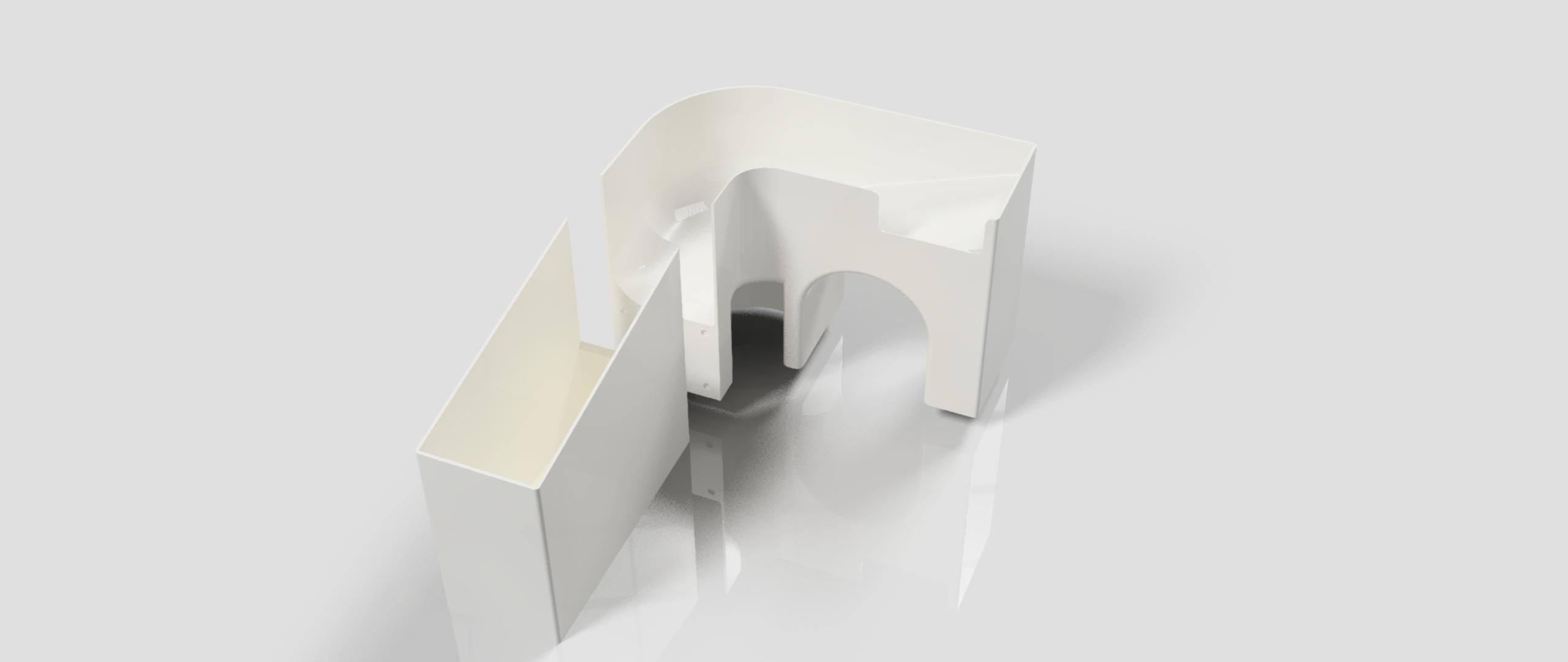 Bambu P1P X1 Poop Shoot with Magnetic Removable Waste Bin