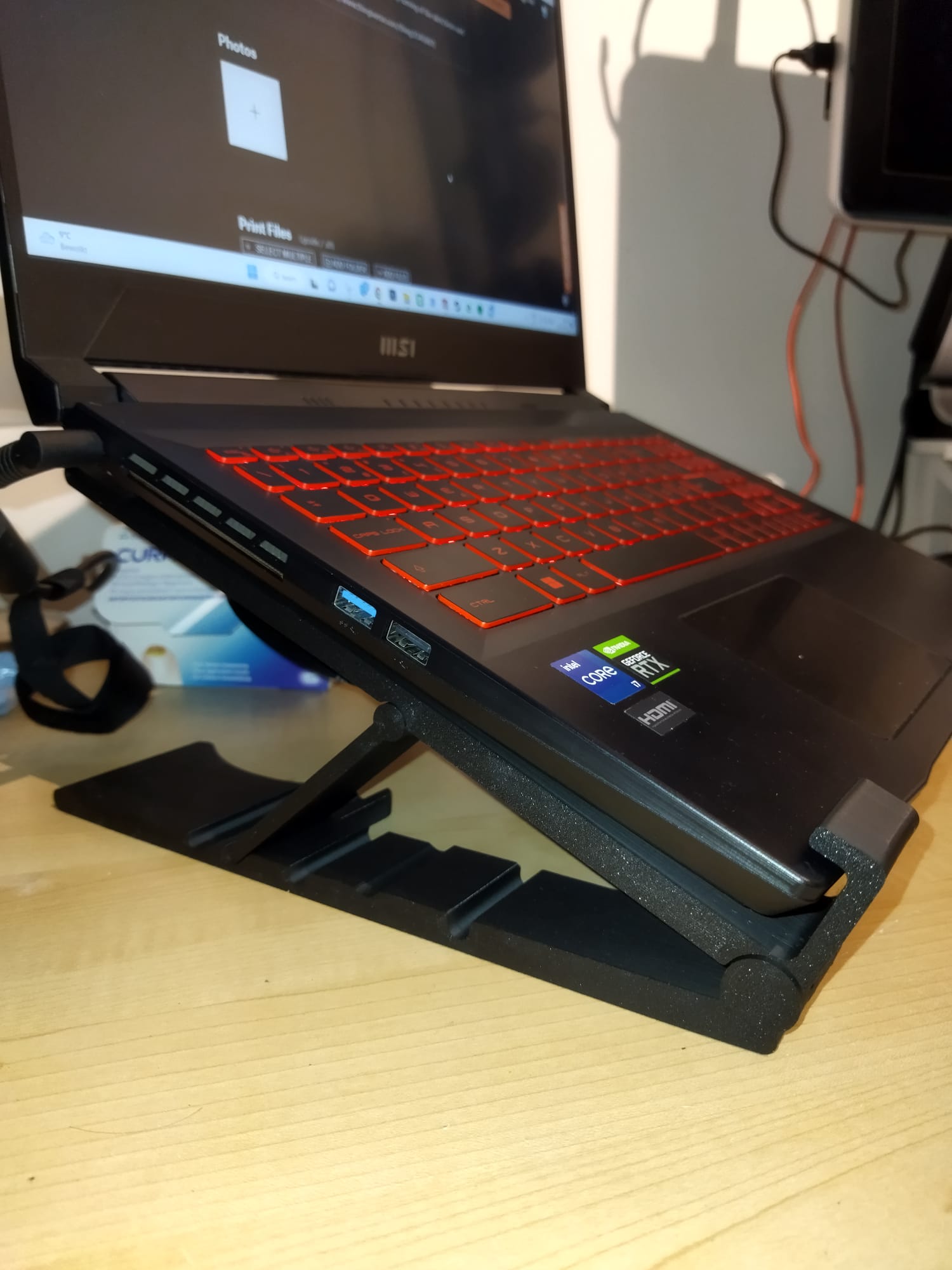Adjustable Notebook/Laptop Stand - Foldable / Print-in-Place — thumbnail 6