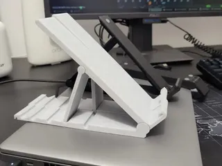 Adjustable Notebook/Laptop Stand - Foldable / Print-in-Place by ap ...