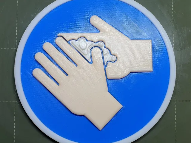 Wash Hands Sign (Inspired by ISO-1019)