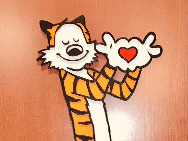 Valentine's Tiger Peephole Frame