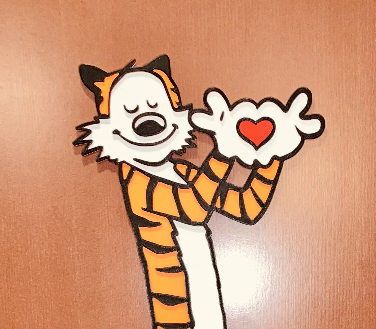 Valentine's Tiger Peephole Frame