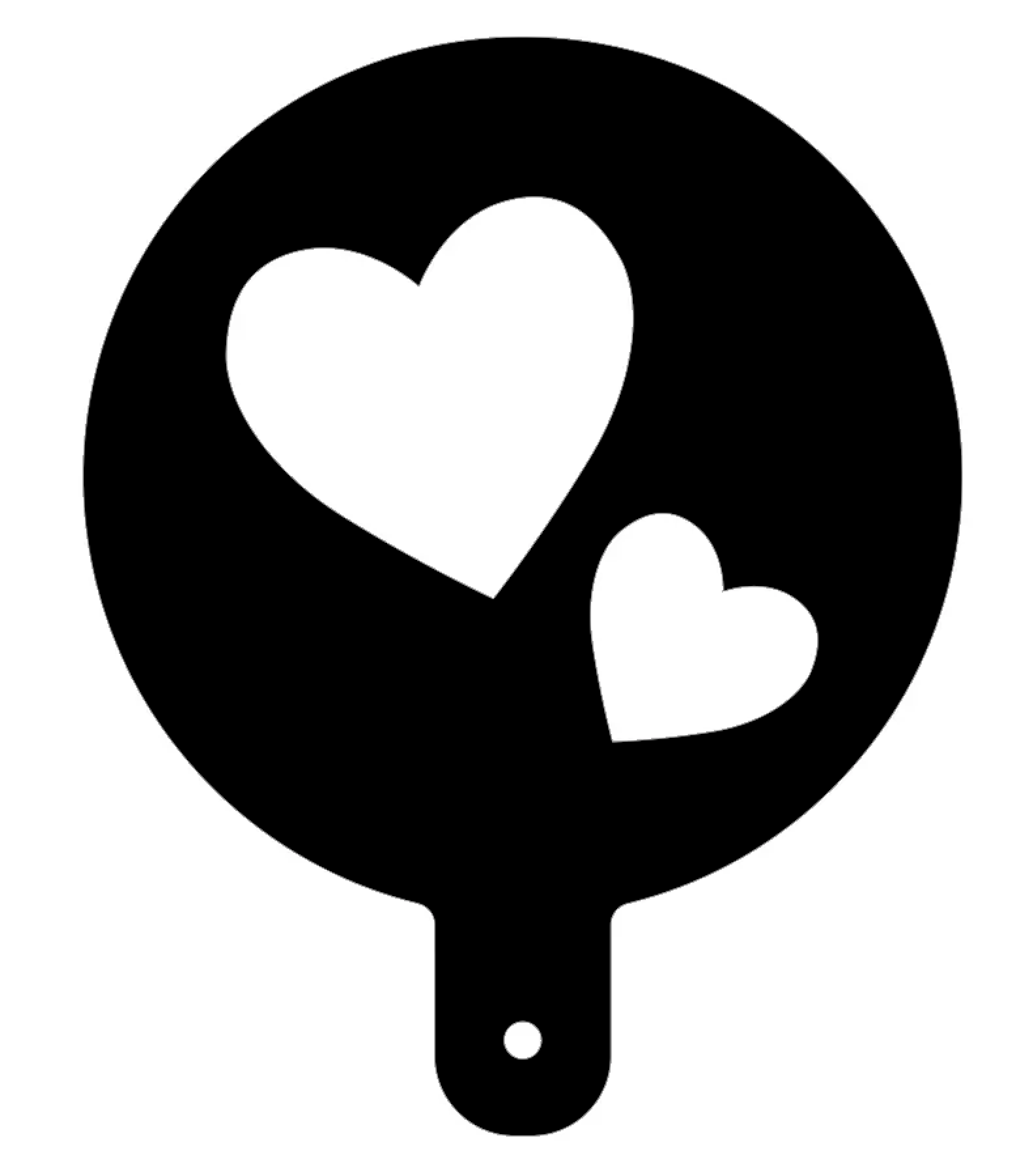 Mehlschablone Herz / Flour Stencil Heart