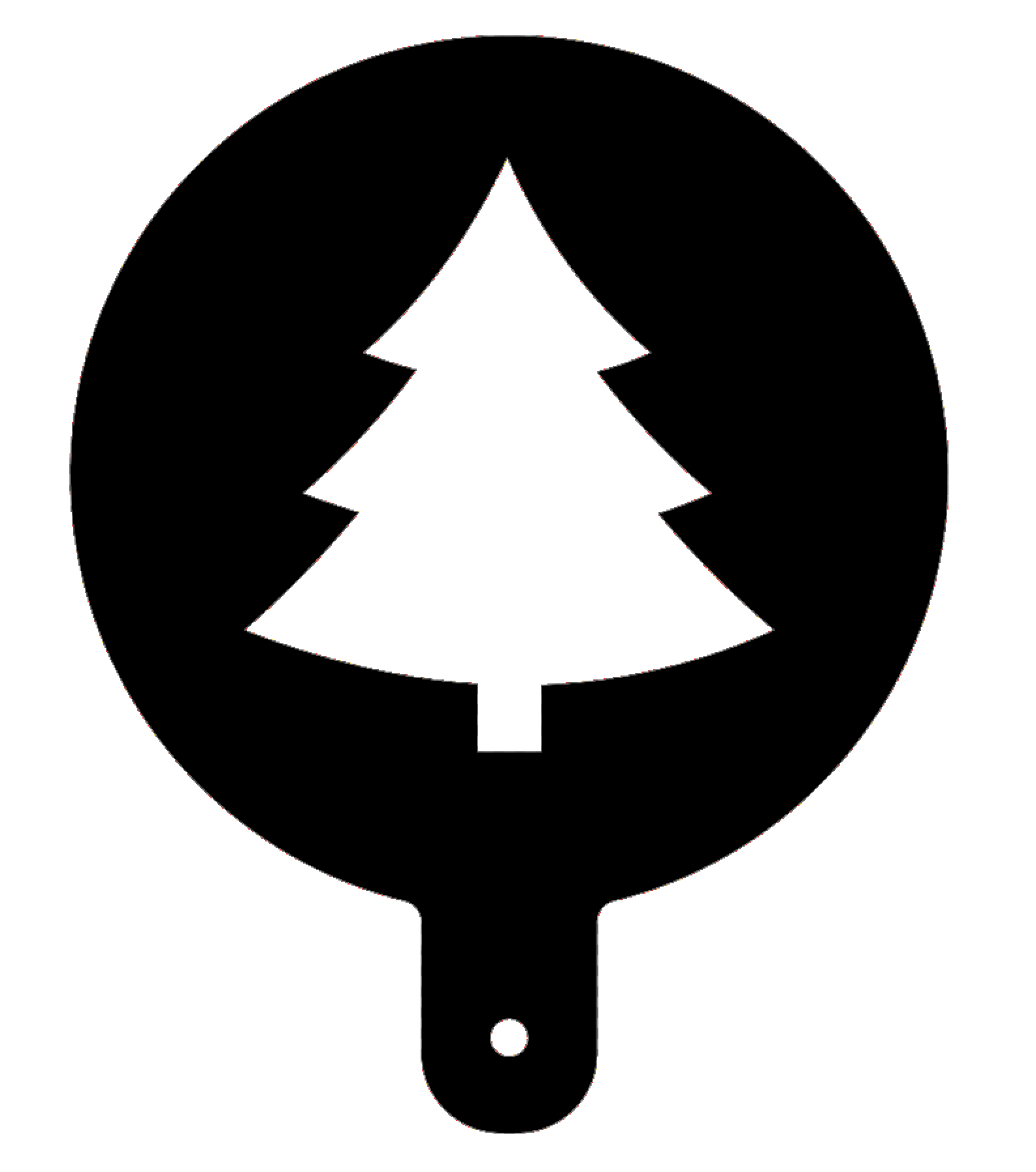 Mehlschablone Tanne / Flour Stencil Fir Tree
