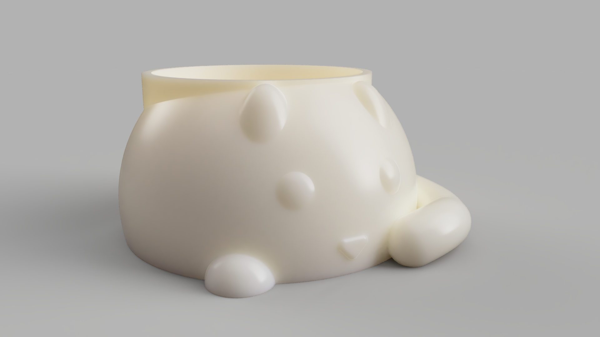 Miniatura 2 do modelo 3D Cute Cat Planter
