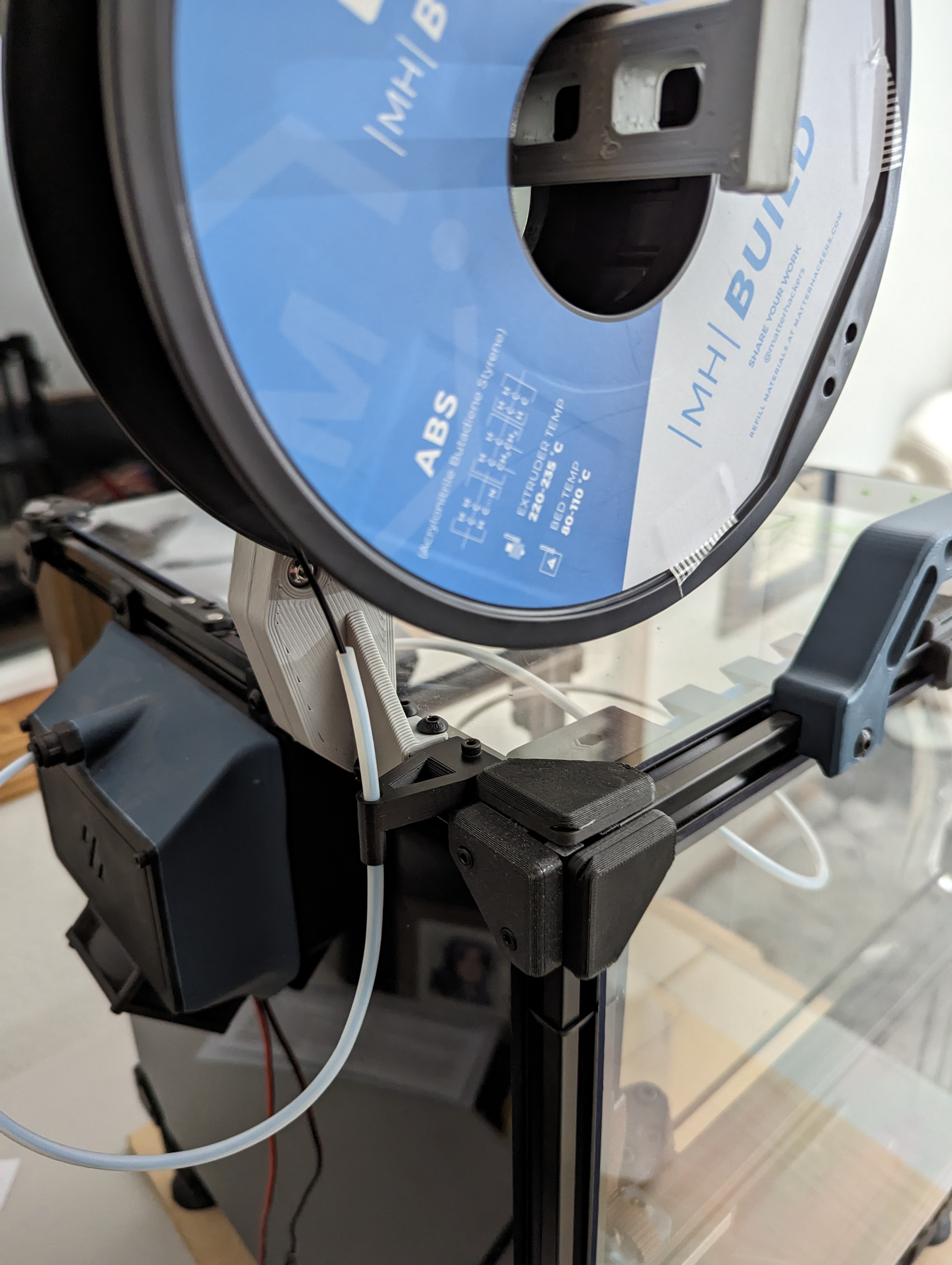 Voron2.4 Vertical Bowden Tube Holder by techfreek Download free STL