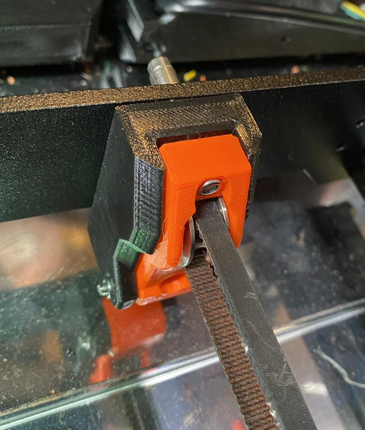 Prusa i3 MK3 Y-axis belt tensioner - bolt idler axle and forward ...