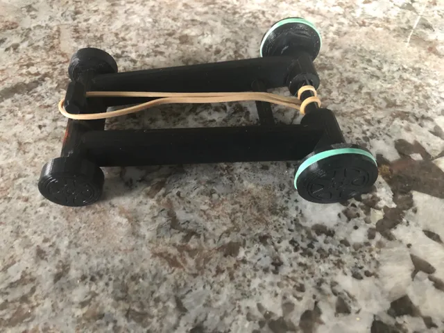 Rubber Band Powered Car