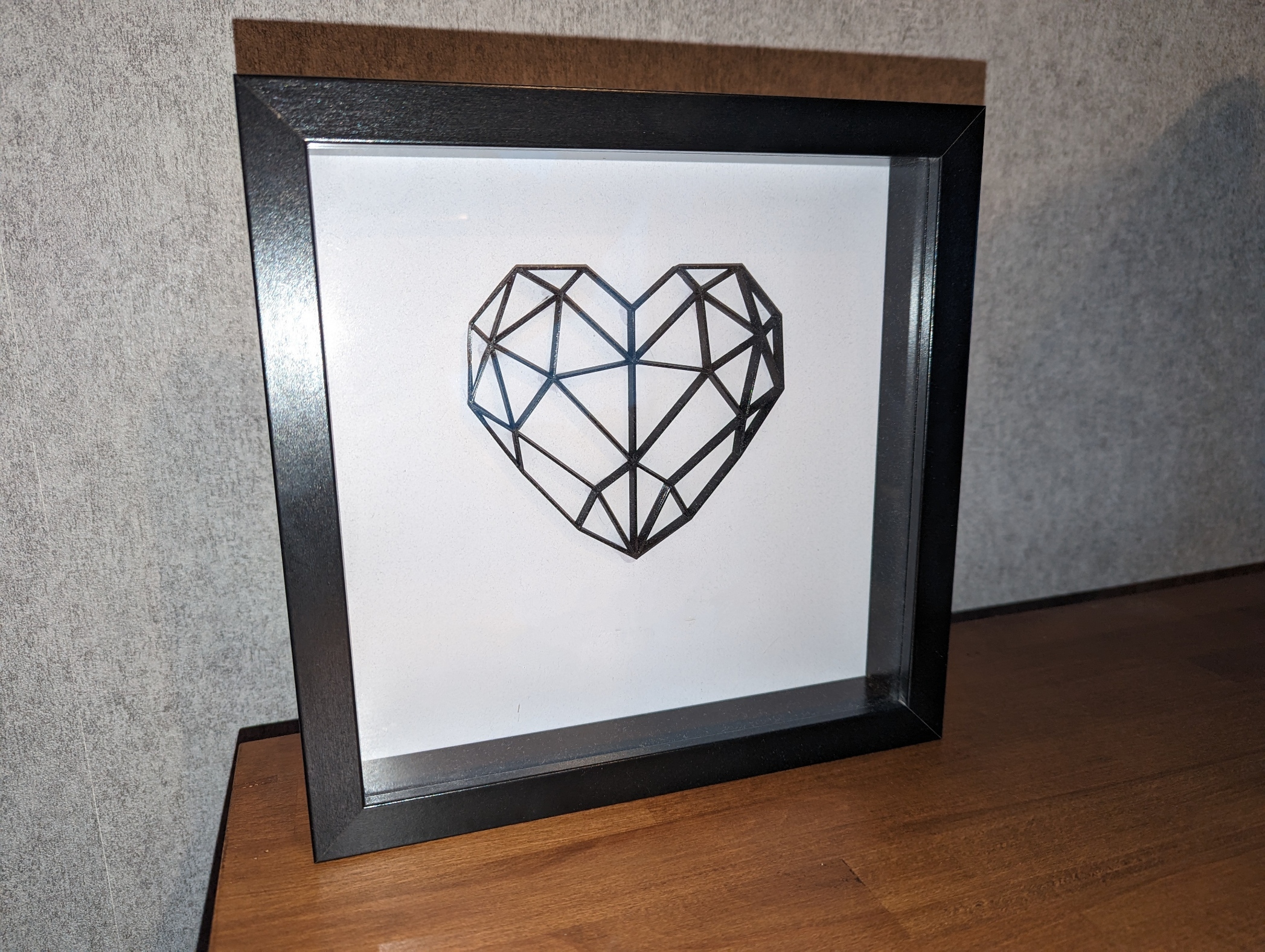 Low Poly Heart Ribba Frame Ikea