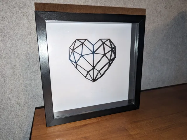 Low Poly Heart Ribba Frame Ikea