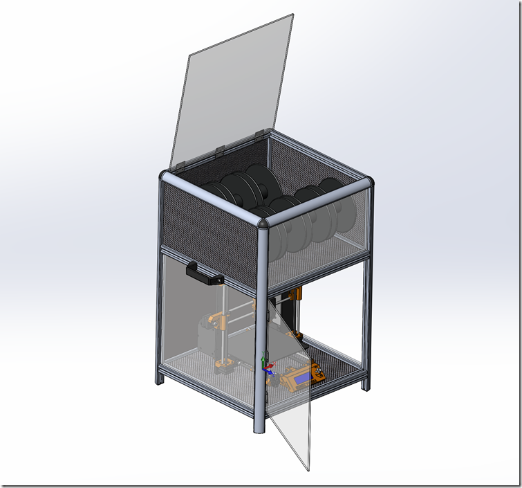 Miniatura 12 do modelo 3D Universal 3D Printer Smart Enclosure - (Backup/Duplicate)