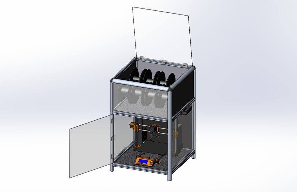 Miniatura 10 do modelo 3D Universal 3D Printer Smart Enclosure - (Backup/Duplicate)