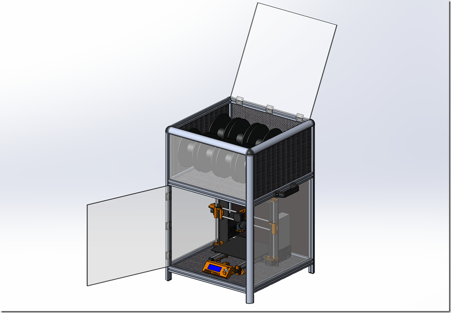Miniatura 9 do modelo 3D Universal 3D Printer Smart Enclosure - (Backup/Duplicate)
