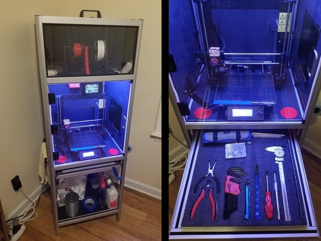 Miniatura 4 do modelo 3D Universal 3D Printer Smart Enclosure - (Backup/Duplicate)