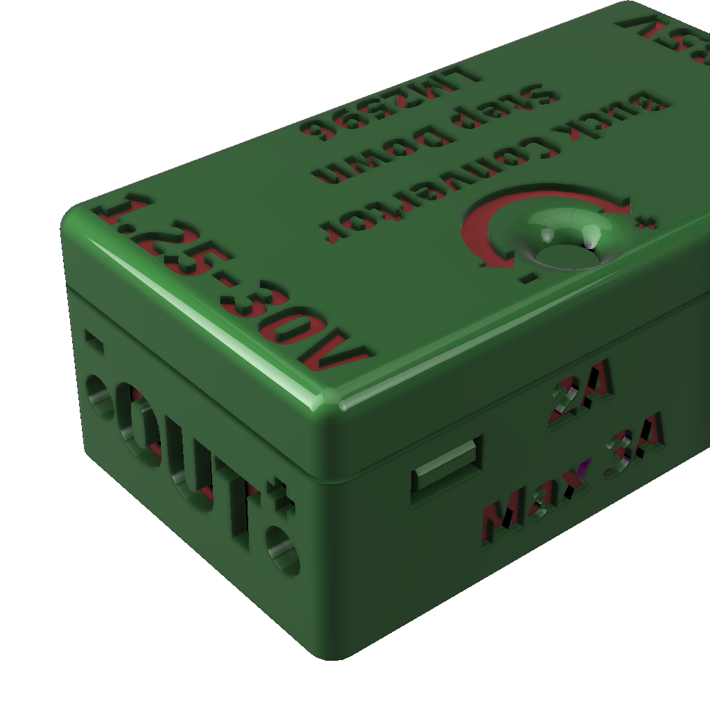 #1 case box step down convertor LM2596 by Mick | Download free STL ...