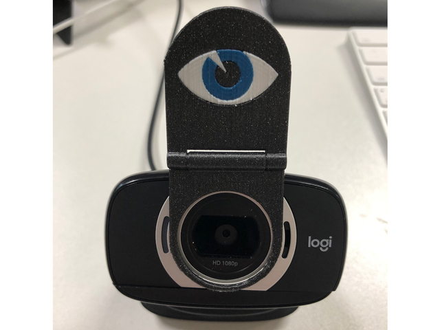 Privacy Cover for the Logitech C610 Webcam with eye