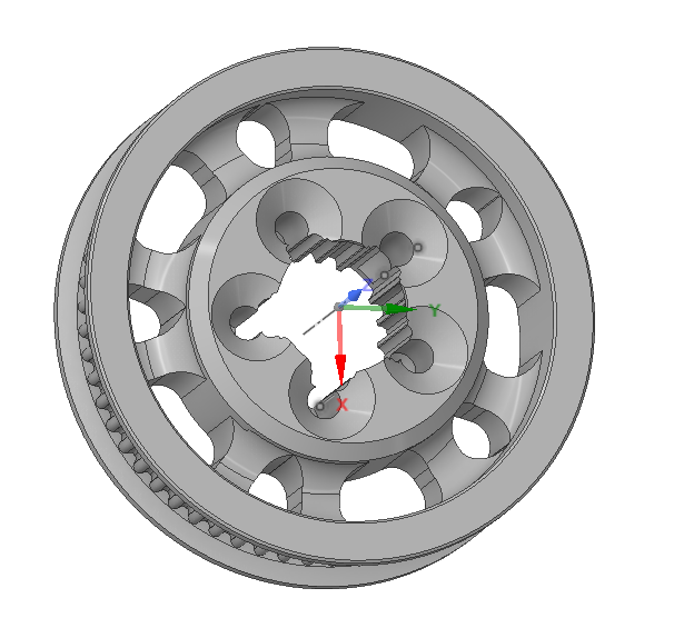 Timing Belt Pulley GT2 60t 6mm sleeve for 20t pulley for Voron Micron