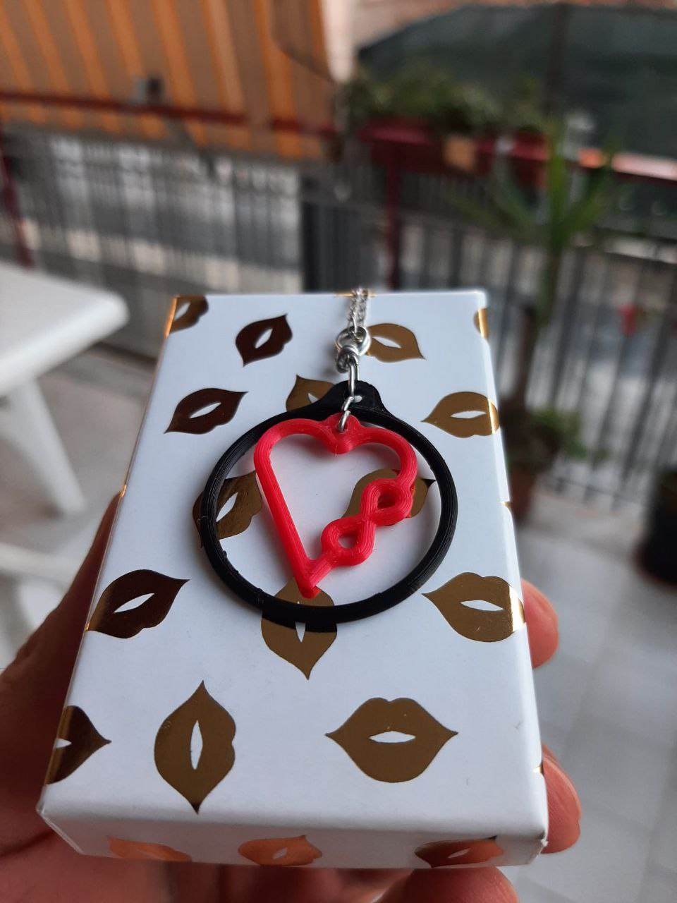 Clogau – Ciondolo Cuore Albero Della Vita In Argento E Oro Rosa 9 Carati Con Topazio Bianco – Collana Regolabile