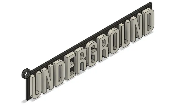 UNDERGROUND keychain