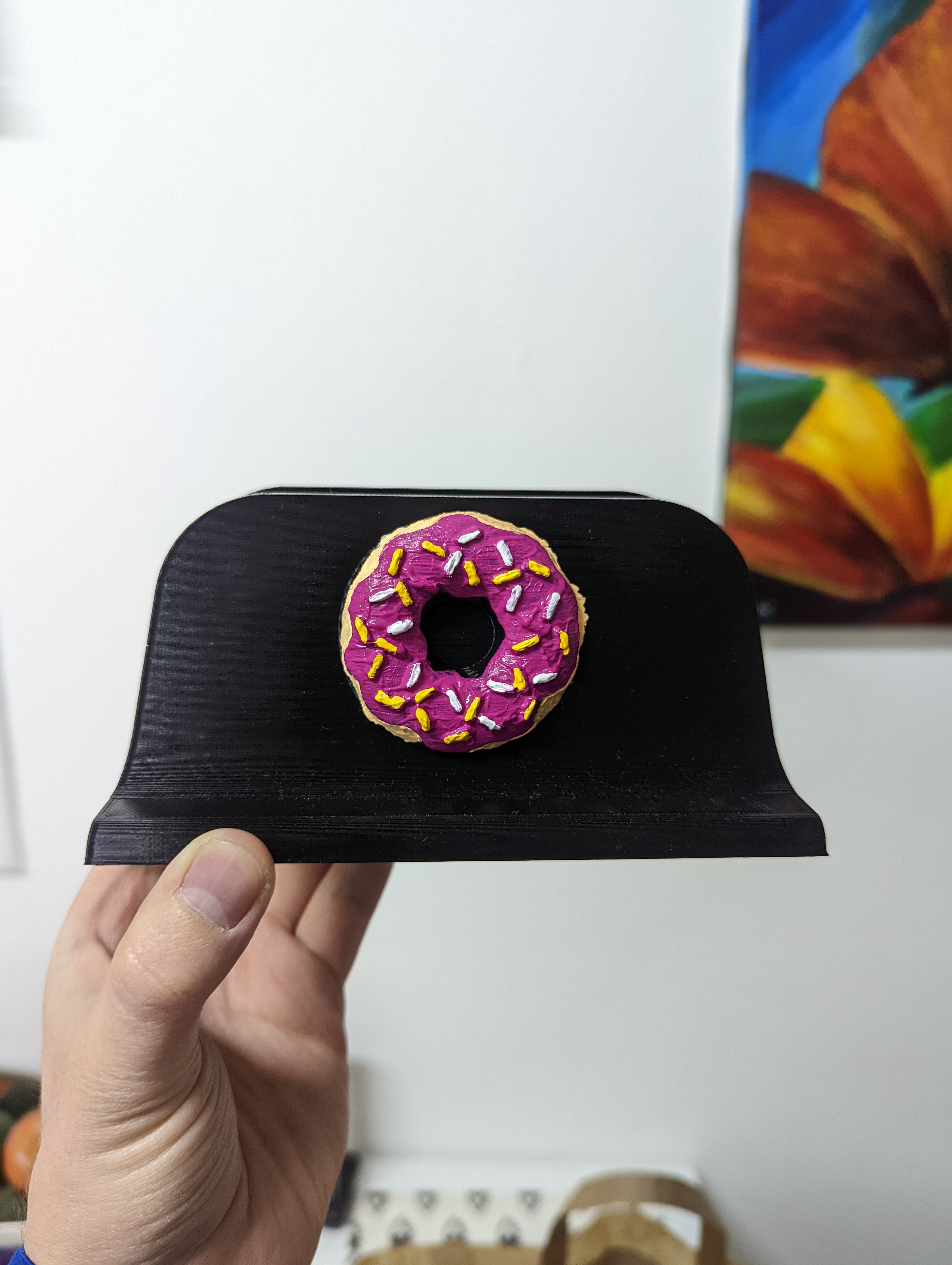 Laptop Stand Holder With Donut logo