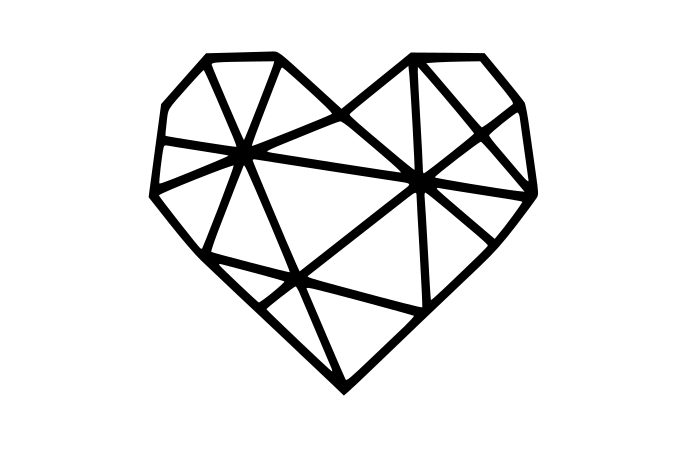 Heart silhouette