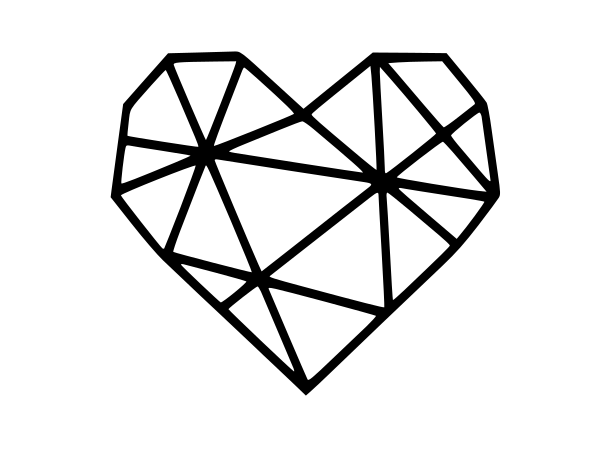 Heart silhouette