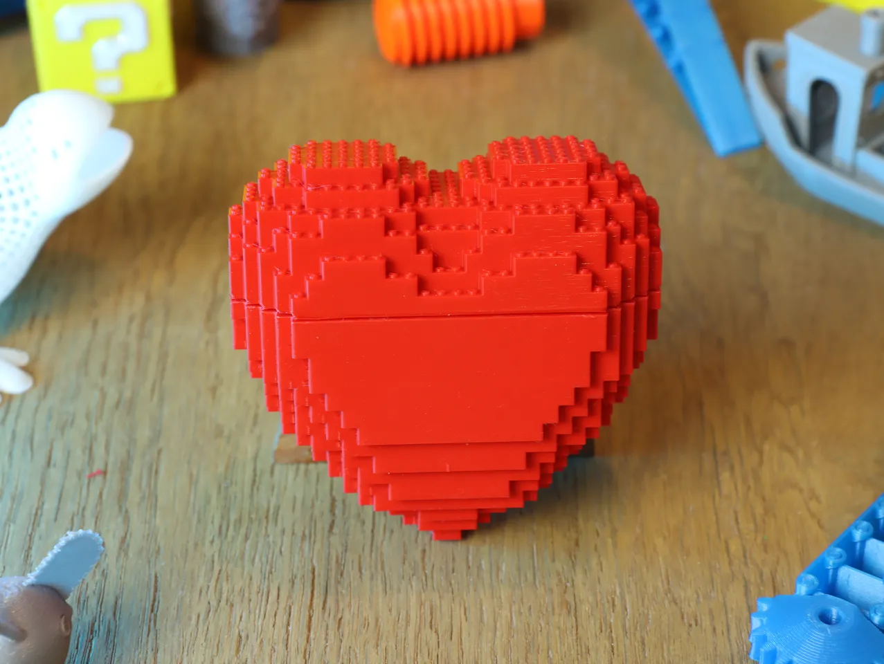 Lego Heart by PrintChallenge, Download free STL model