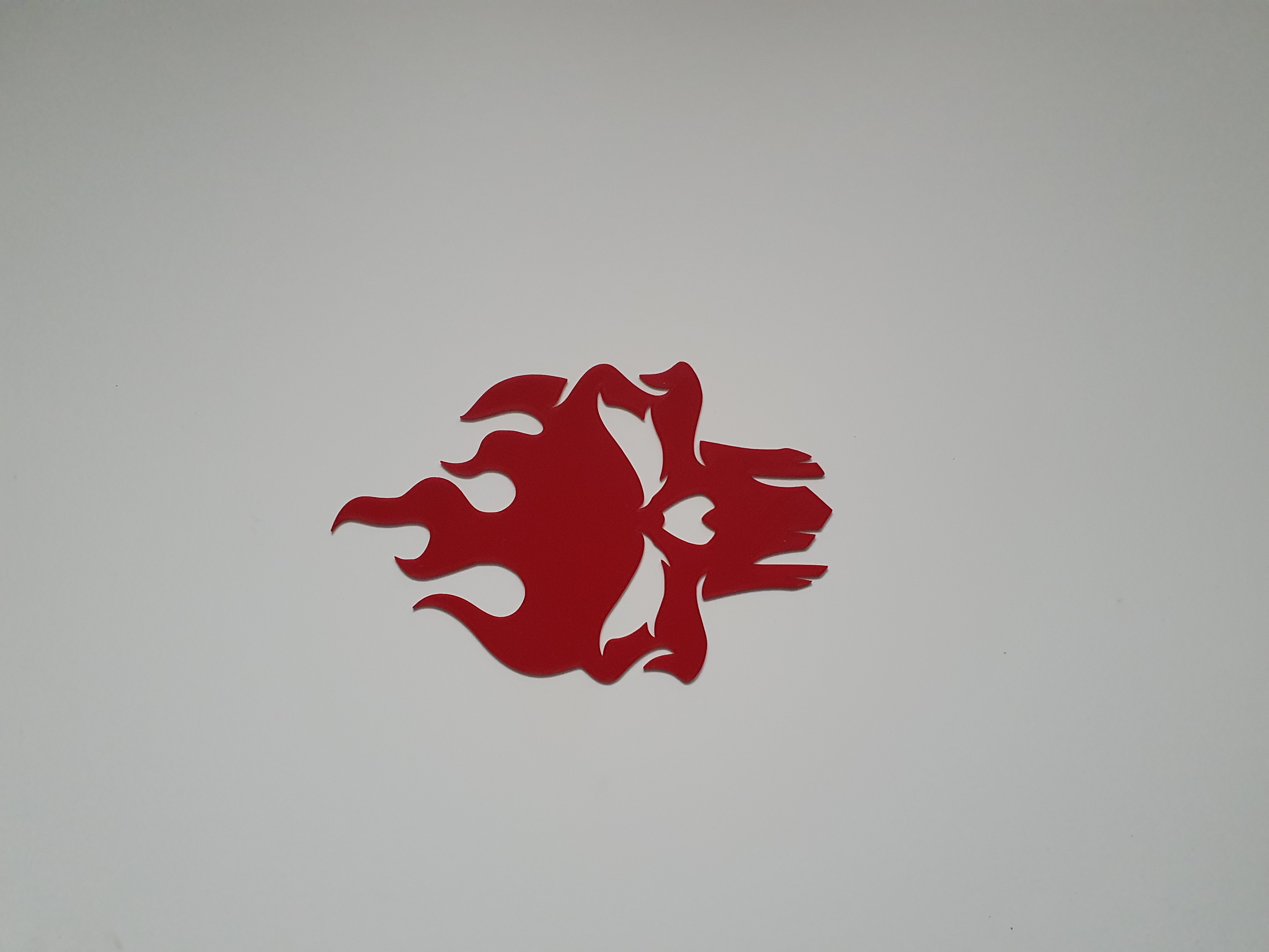 Flaming Skull Wall Decor