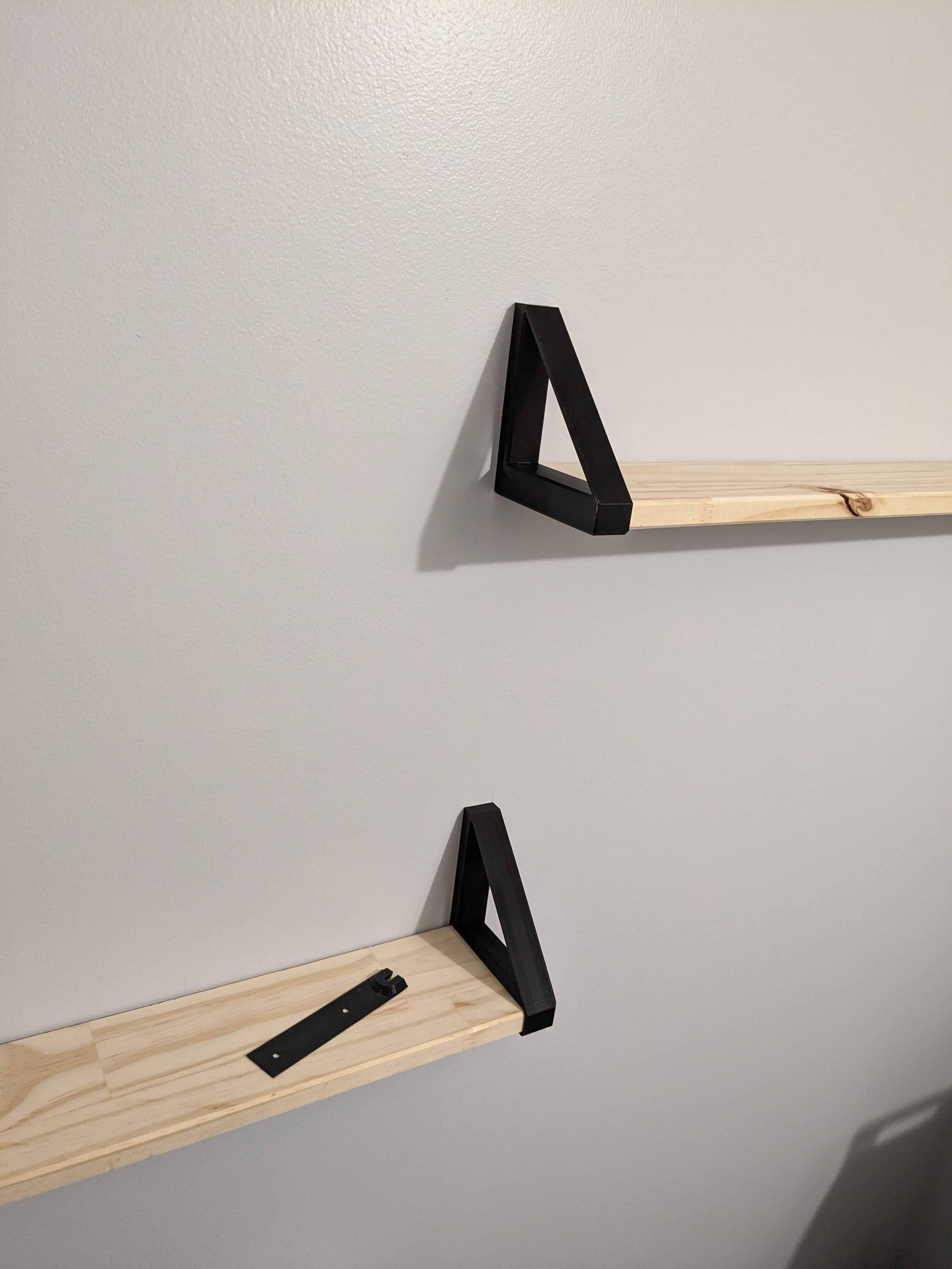 Stylish Shelf Bracket for 104x17mm Wood Plank
