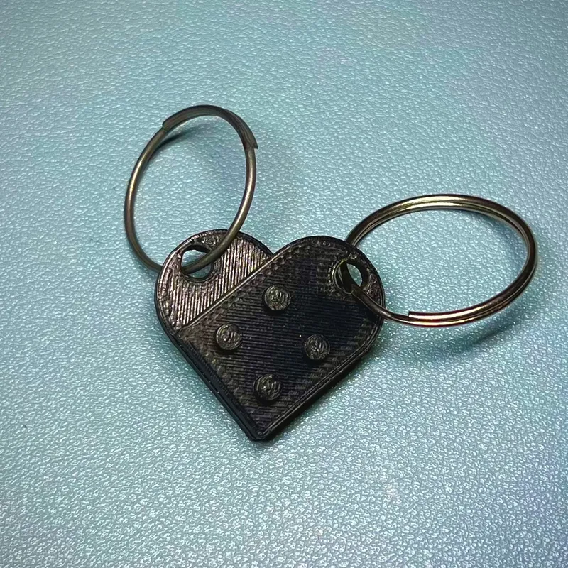 LEGO Heart Keychains by jamy6m, Download free STL model