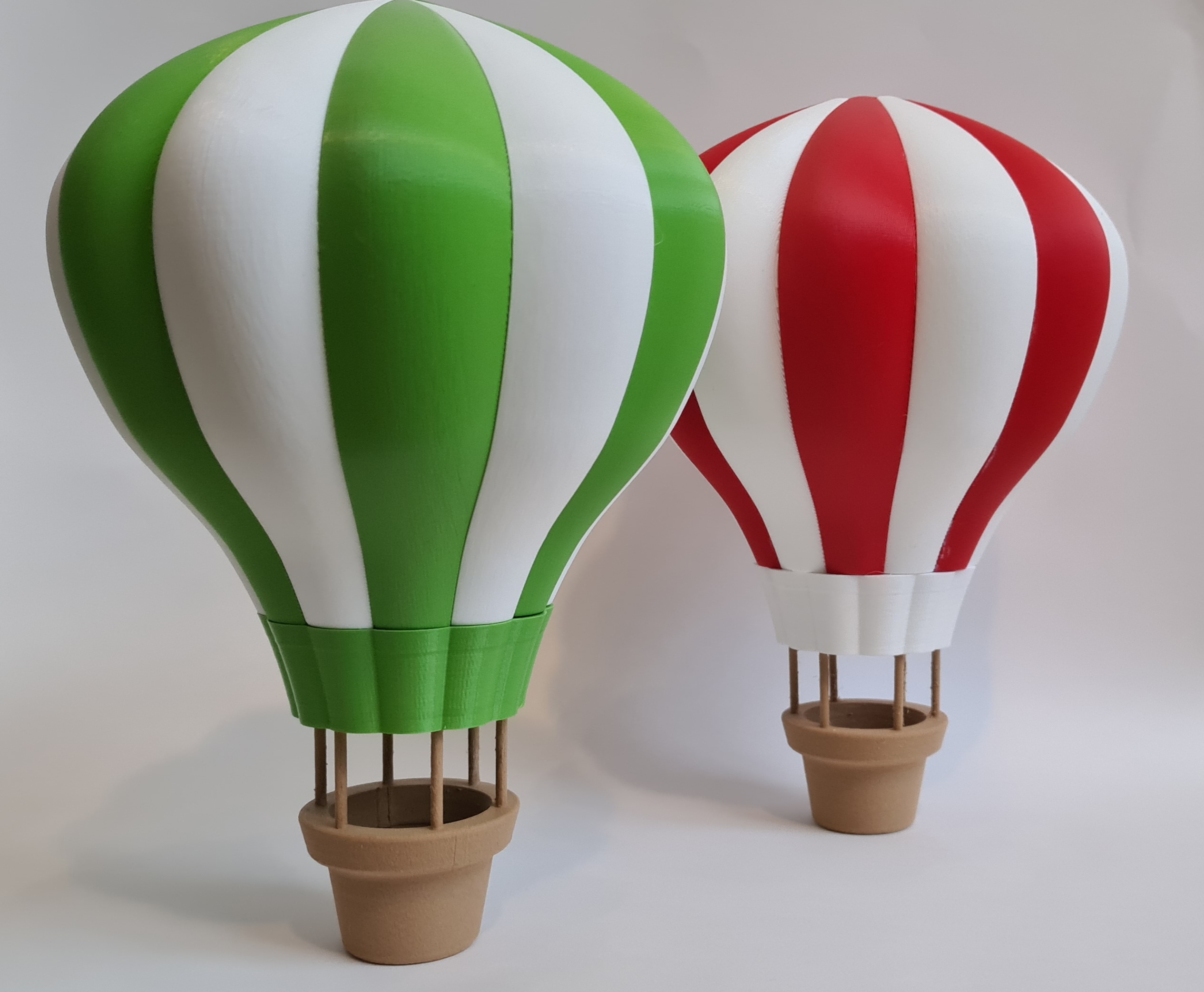 Hot Air Balloon (Multicolor, Single extruder) Height:24 cm