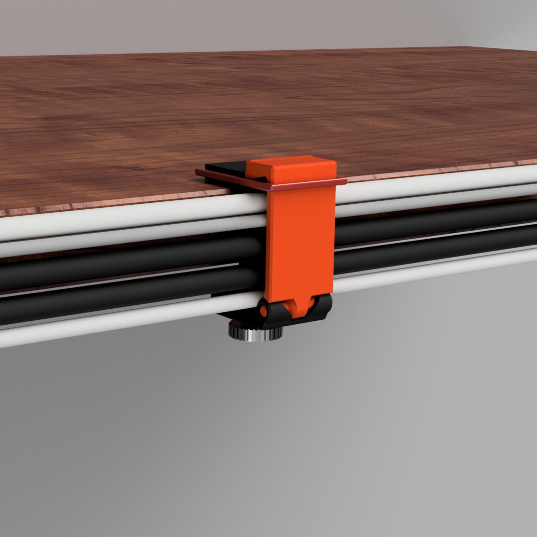 Improved Clamp on Desk Parametric Cable Organizer(Remix)