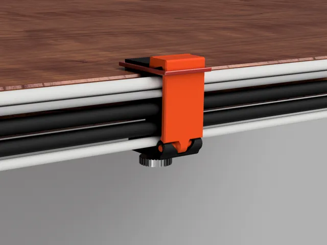 Improved Clamp on Desk Parametric Cable Organizer(Remix)