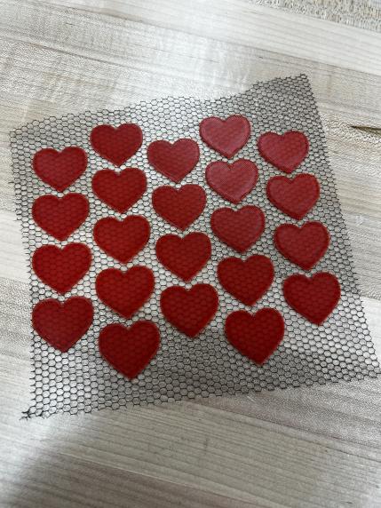 Heart Shapes - Print on Fabric