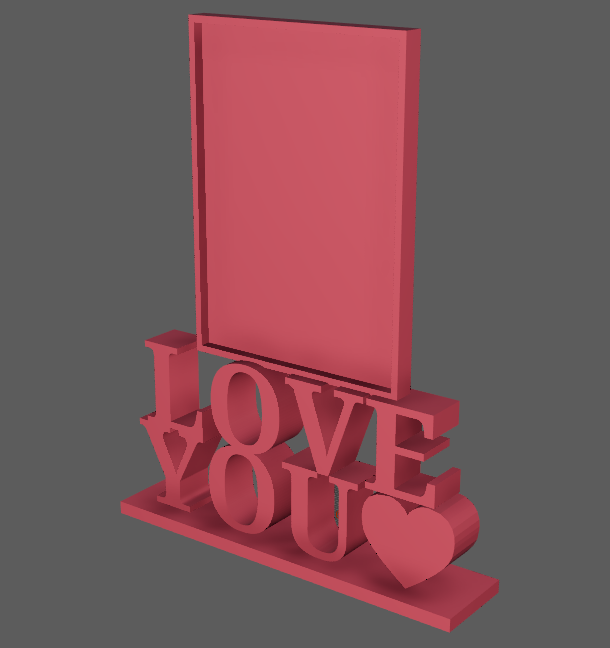 valentine holder of photo