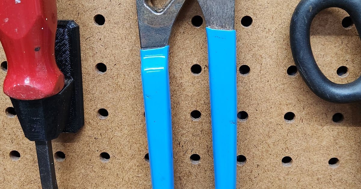 Channel Locks Holder for Pegboard by enahs Download free STL model