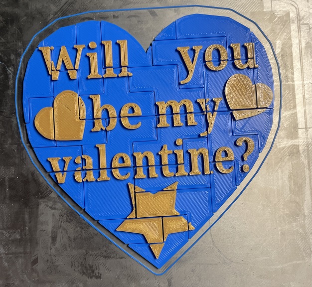Valentine Heart Puzzle with case
