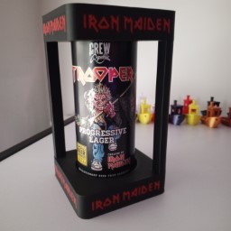 iron maiden beer can box