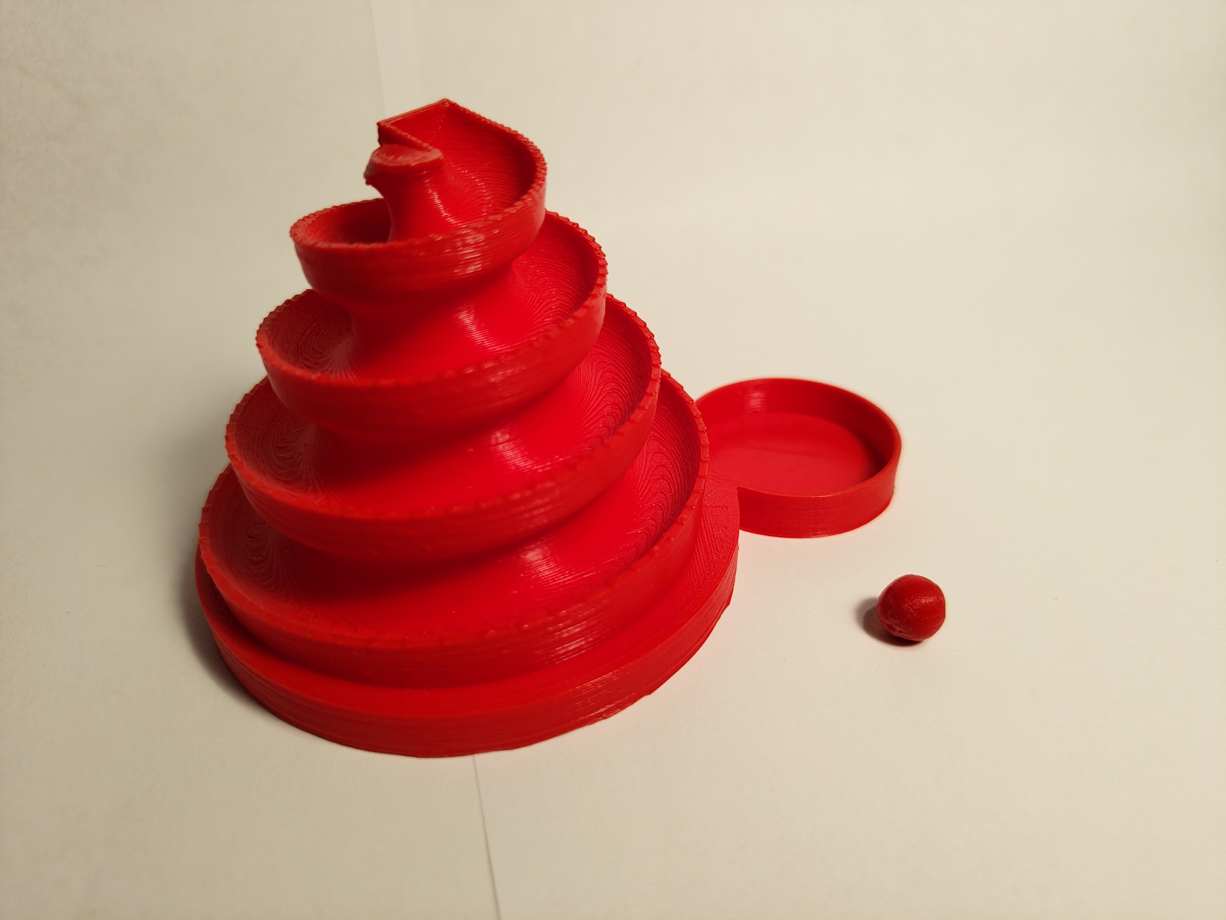 Spiral marble run