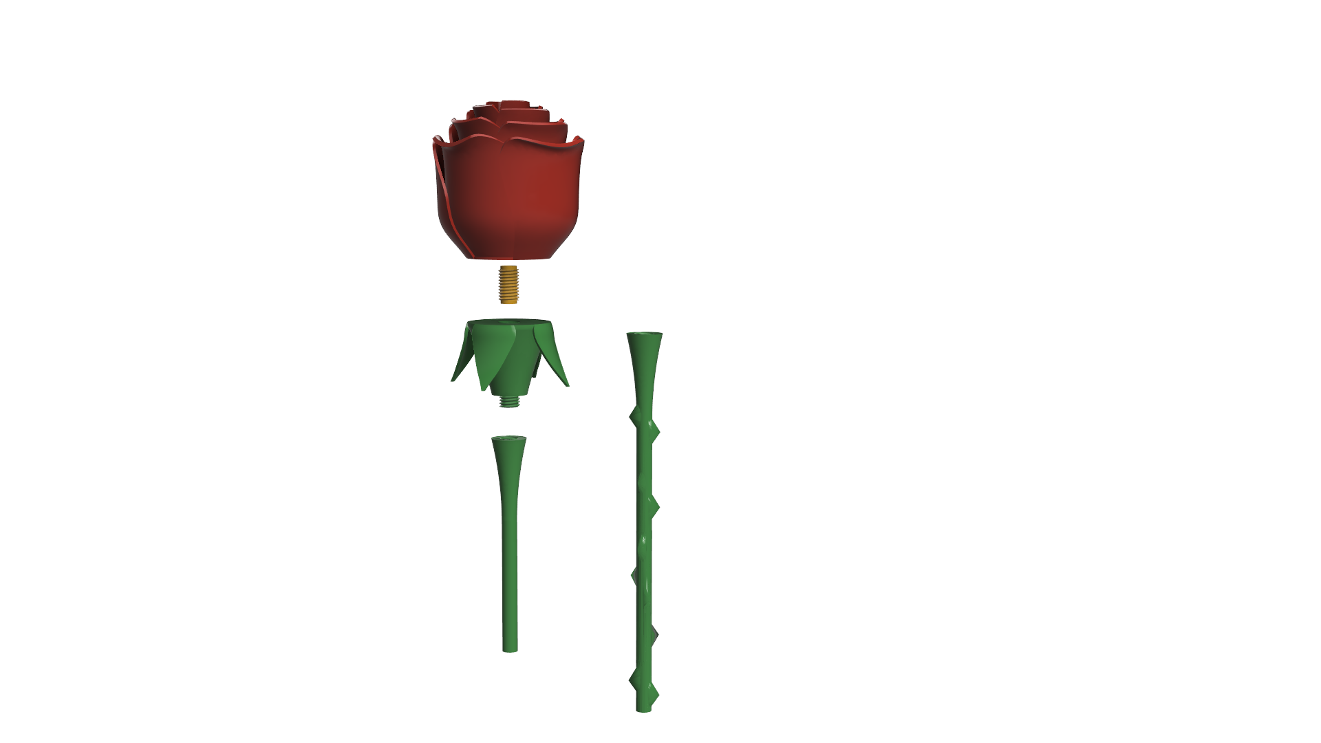 Miniatura 3 do modelo 3D ROSE - no glue